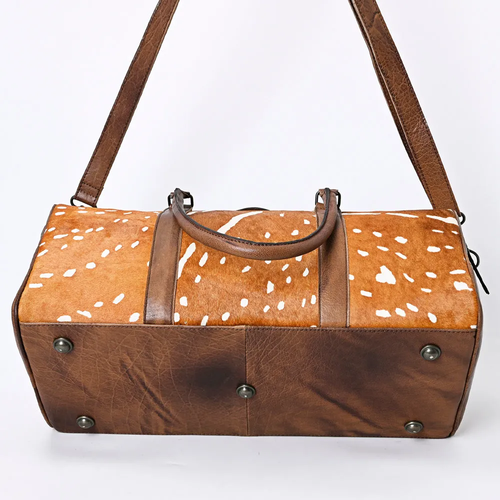 American Darling ADBGS174H Duffel Hair-On Genuine Leather Women Bag Western Handbag Purse