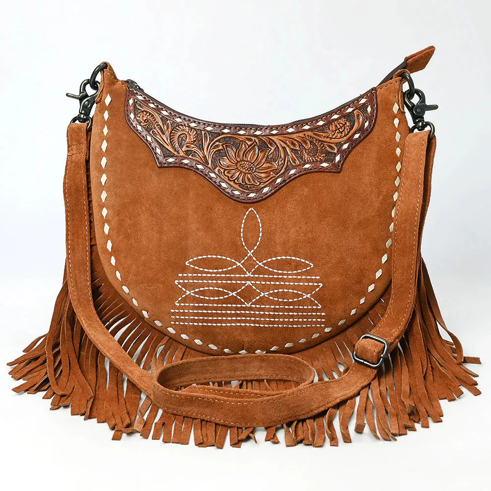 Timeless Trail Suede Leather Crossbody Purse