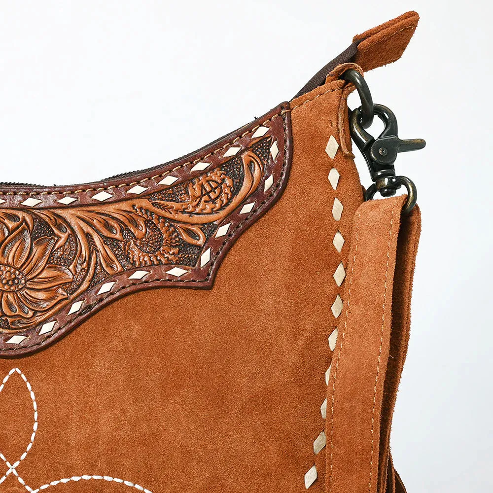 Timeless Trail Suede Leather Crossbody Purse