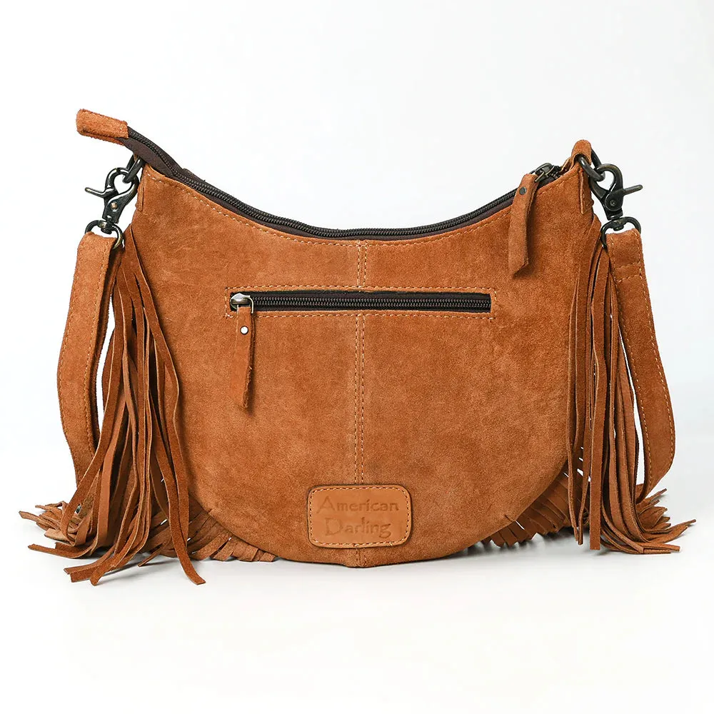 Timeless Trail Suede Leather Crossbody Purse