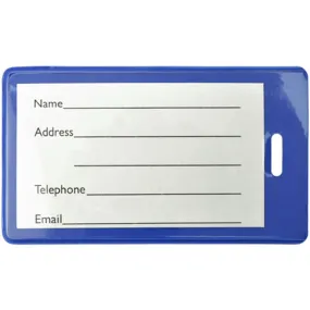 Various Colored Semi-Rigid Plastic Luggage Tag Holder